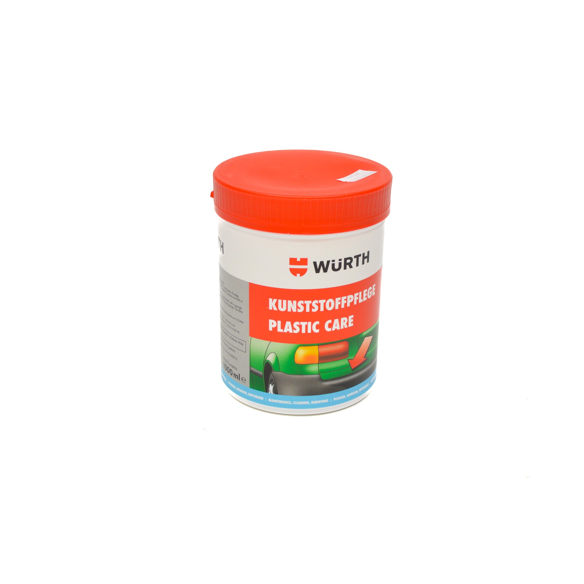Würth professional plastic care, care wax paste wax 1000 ml, dirt-repellent