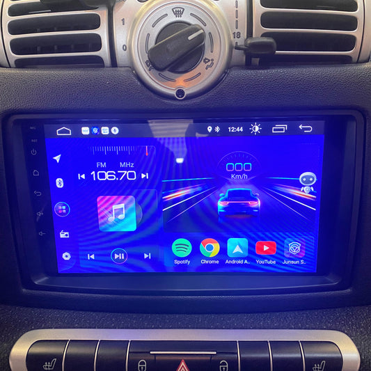 Smart Fortwo 451 before facelift up to 2010 9 inch navigation Android car radio with CarPlay &amp; Android Auto